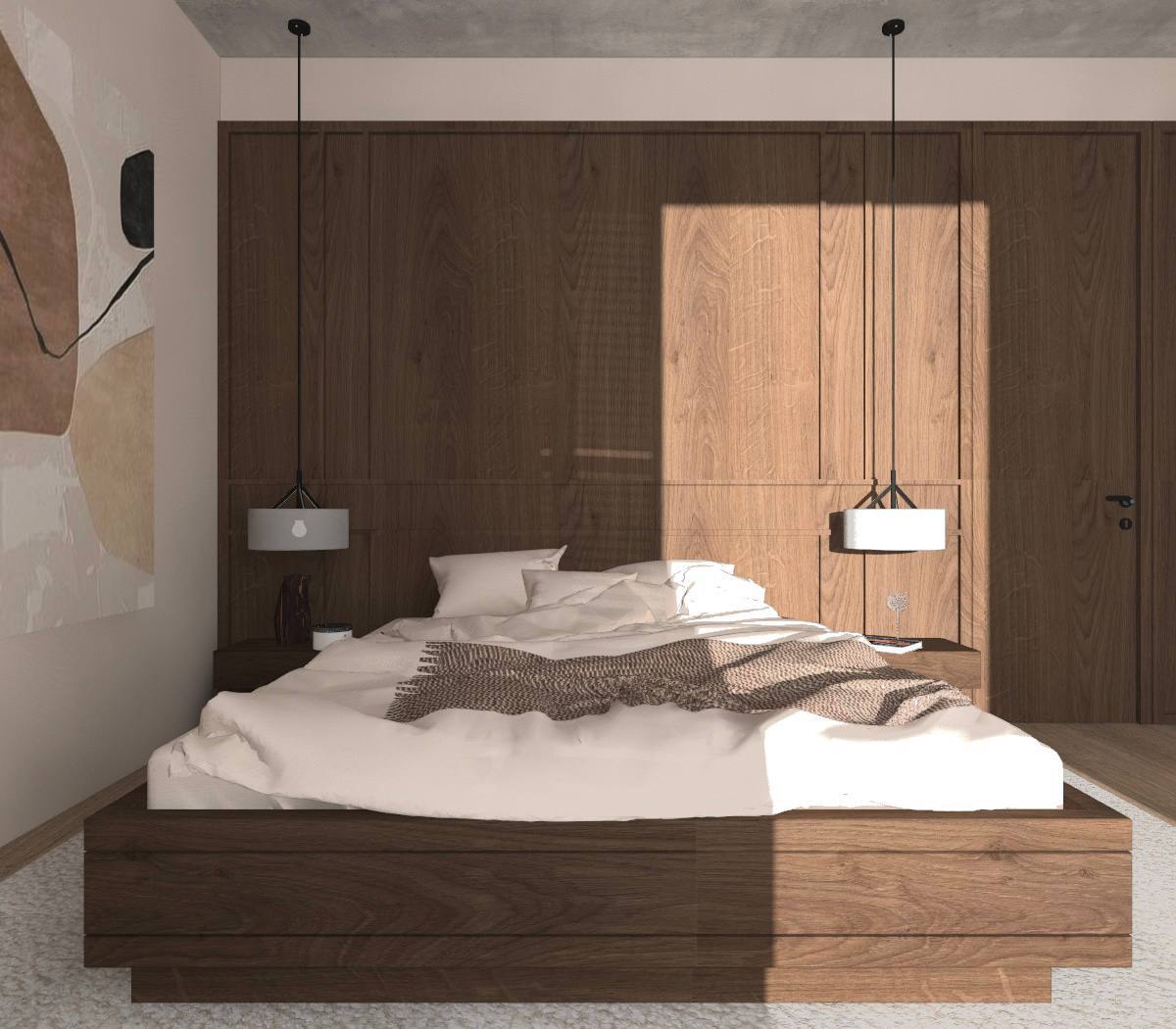Современная минималистская гостиная с чистыми линиями и нейтральными цветами